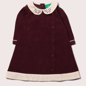 Little Green Radicals Plum Button Down Dress